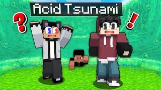 We're Stranded By A ACID TSUNAMI In Minecraft!