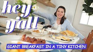 How To Make A Giant Breakfast In A Tiny Kitchen | Hey Y'all | Southern Living