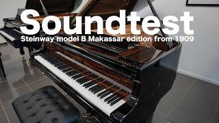 Soundtest Steinway and Sons model B Makassar edition from 1909 - Melker Stendahl