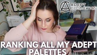 ADEPT COSMETICS EYESHADOW PALETTE RANKING