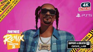 FORTNITE Chapter 2 REMIX SNOOP DOGG Skin Showcase Before You Buy Gameplay Review PS5 4K HDR