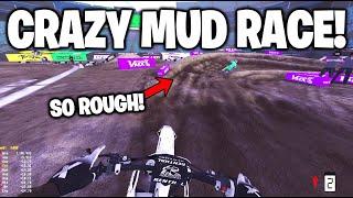 WE RACED SEATTLE SUPERCROSS IN THE MUD IN MX BIKES