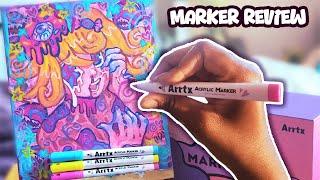 These Markers are AMAZING!! ️ | Arrtx Acrylic Marker Review
