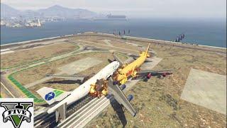 GTA5 Aeroplane Crashing | Runway