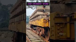 Work Of Cms Crossing In Rail Track  #indianrailways #train #viral #shorts #trending #video #wheels