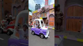 Naik mobil kecil lucu & imut di kota kartun #bocil #car #minicar #jalanjalan #vlog #funny #shorts