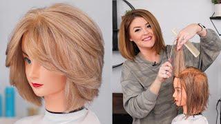 Best BUTTERFLY Bob. Movement & Flowy Layers Haircut Tutorial