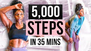 SWEATY 5000 Step Walk at Home Workout | 40 Minute Low Impact Workout | No Jumping Workout