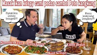 MASAK BANYAK MENU KAMPUNG LENGKAP PAKE PANCI SET BARU || MAKAN MEWAH GUYS