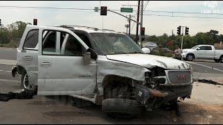 Four Car Traffic Collison, Three Transported