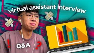 (ENG SUBS)  first time applying as a  virtual assistant | VA interview | Janscena