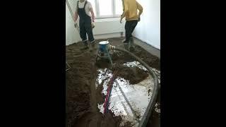 #Стяжка пола #Полусухая стяжка пола #Ровный пол #Бригада на стяжку пола #Механизированнаястяжка