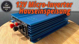 PMSUN 500W 12V Micro Inverter für Hauseinspeisung Nachteinspeisung Balkonkraftwerk