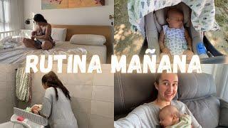 RUTINA DE MAÑANA REAL CON BEBÉ DE 2 MESES | MAMA PRIMERIZA Y SOLA EN CASA | MATERNIDAD SIN FILTROS