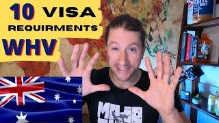 Australian Working Holiday Visa Requirements- All Ten Requirements Explained