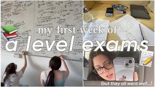 My FIRST week of A LEVEL EXAMS  a level exam diary 2023 