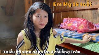 Lên thăm EM MỶ mang tâm trạng vui buồn lẫn lộn, Xót thương CS Em Mỷ 18 tuổi xích ở chuồng Trâu