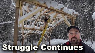 Framing in the Winter isn't For Everyone | Sawmill Shed Build Ep 23