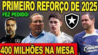 URGENTE! PRIMEIRO REFORÇO DE 2025! ARTUR JORGE FAZ PEDIDO! 400 MILHÕES NA MESA! ÚLTIMAS NOTÍCIAS!