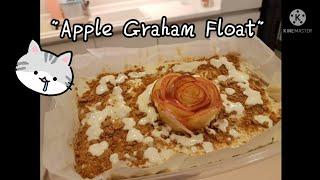 Apple Graham Float(with Apple Flower Garnish)