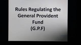 GP Fund Rules