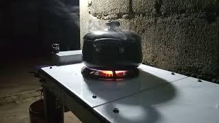 SATISFYING BLUE FLAME// WASTE OIL STOVE @avilldiychannel