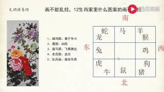 文玥讲易经《字画风水，画不可乱挂，12生肖什么图不能挂？》