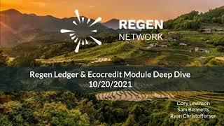 Regen Ledger & Eco Credit Module Deep Dive | Regen Network Engineering