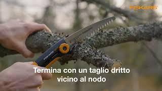 Come usare il seghetto da giardino Xtract S SW73 Fiskars