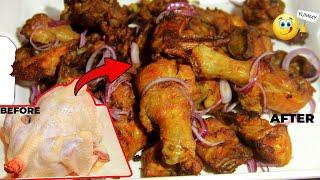 NKO MURI HOTELI, TWIGE GUTEKA INKOKO IKARANZE BUFIRITI IRYOSHYE// EASY FRIED CHICKEN RECIPE