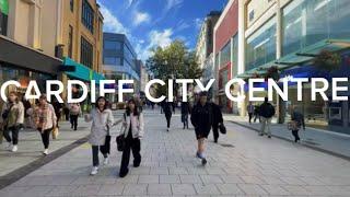 Cardiff city centre, Wales walking tour [4K]