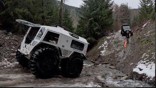 Ice & snow Jeep recovery with the Sherp