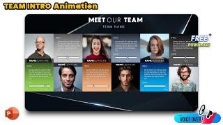 132.Level up Your Team Introductions with this Free PowerPoint Creative Template