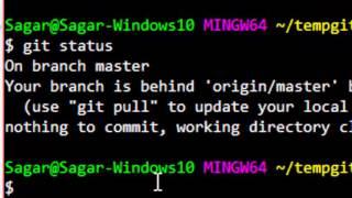 Your branch is behind 'origin master'