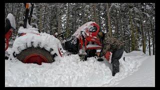 Worst timing! Snow storm and our tractor broke down.