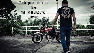 the 1972 Honda CB350 four fully restored. vintage bike