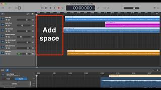Add space at beginning of song in Garageband