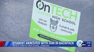 Student arrested with gun in backpack at OnTECH Charter High School