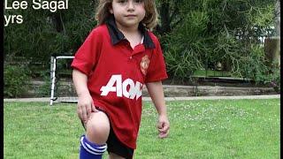 5 year old soccer player Brighton Lee Sagal "OPEN BODY TRAP AND SHOOT"