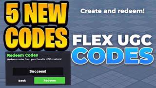 *NEW CODES* ALL WORKING CODES FOR FLEX UGC IN 2024! ROBLOX FLEX UGC CODES