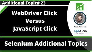 WebDriver Click versus Javascript Click