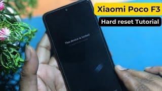 Xiaomi Poco F3 Hard Reset Tutorial For unlock Pattern Lock || Pin, Pattern, Password lock Remove