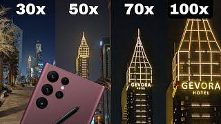 Samsung Galaxy S22 Ultra | Space Zoom Test | Night Moon Zoom Test it's  Hands On