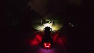 RoadGlide ST with KleenMoto Rigid Adapt XP headlights, Denali T3 and Custom Dynamic Lights