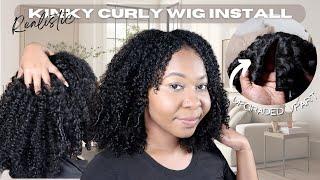 Realistic Kinky Curly VPart Wig Install + Upgraded VPart | Looks Like Natural Hair Ft. ISee Hair