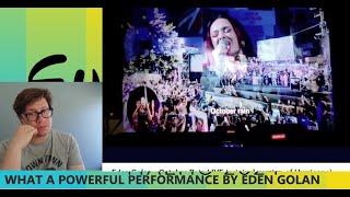 Eden Golan - October Rain LIVE (original version of Hurricane) #reaction #reactionvideo #esc2024
