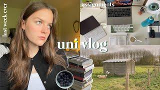 UNI VLOG | my last week as a college student, essays, being productive & journalling