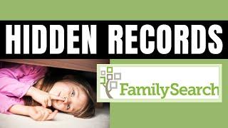 Hidden Records at Family Search