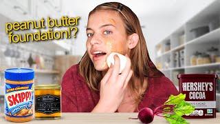 Makeup Routine Using ONLY Food?!