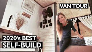 The Best SELF-BUILD VAN CONVERSION // SOLO FEMALE Builds STEALTH CAMPER in 6 MONTHS ️ 